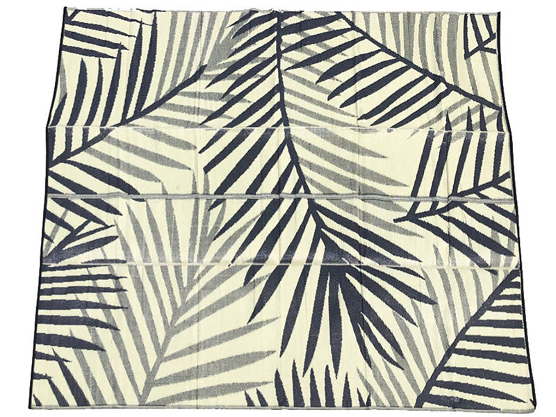 FRONDS - Charcoal & Cream (Medium)