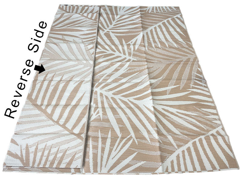 PALM FRONDS - Beige & White (Medium)